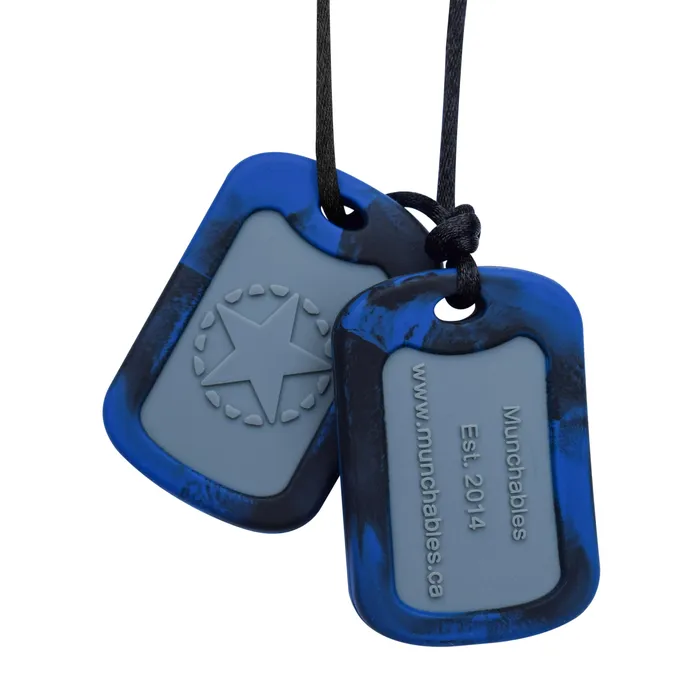 Munchables Earrings Dog Tags