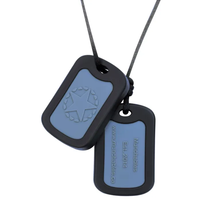 Munchables Earrings Dog Tags