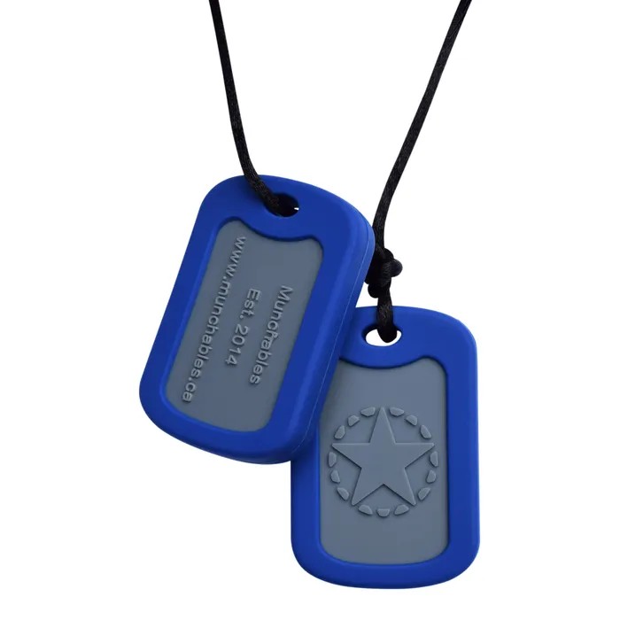 Munchables Earrings Dog Tags