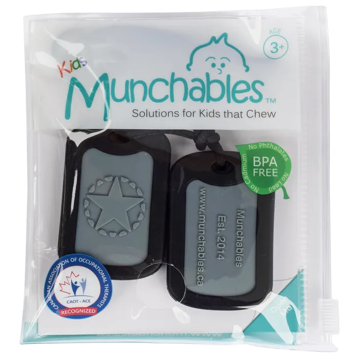 Munchables Earrings Dog Tags