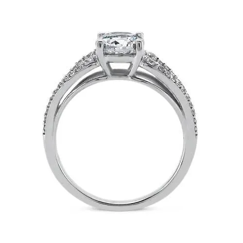 Rings GB Sparkling 265 Carat Round Natural Earth Mined Diamond Solitaire With Accents Ring Jewelry
