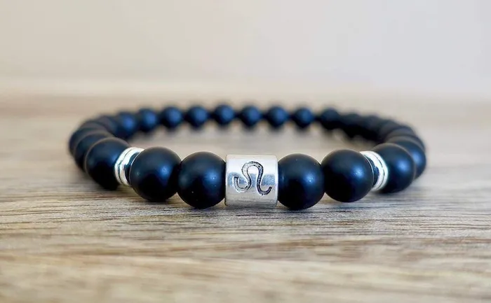 Magic Crystals Bracelets Black Onyx Matte Stone Zodiac Sign Bracelet