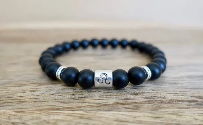 Magic Crystals Bracelets Black Onyx Matte Stone Zodiac Sign Bracelet