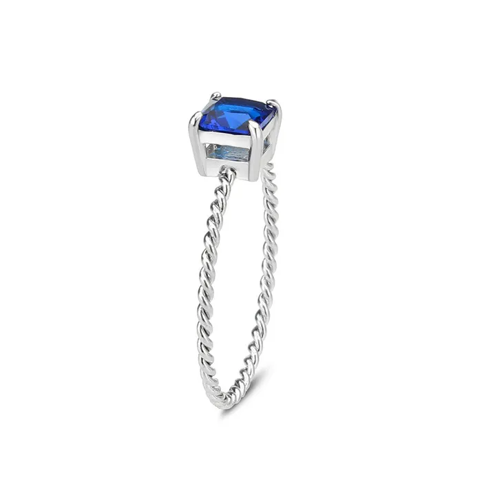 Alamode Rings TK3855 High polished no plating Stainless Steel Ring with Synthetic in Montana