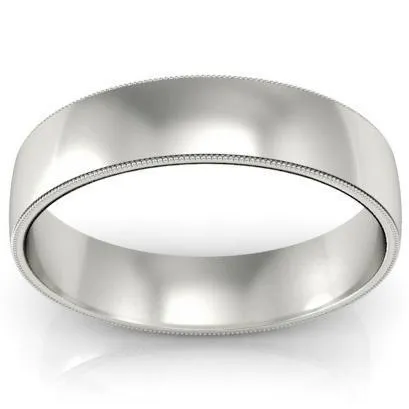 deBebians Rings Vintage Style Wedding Ring 5mm