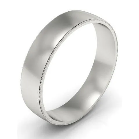 deBebians Rings Vintage Style Wedding Ring 5mm