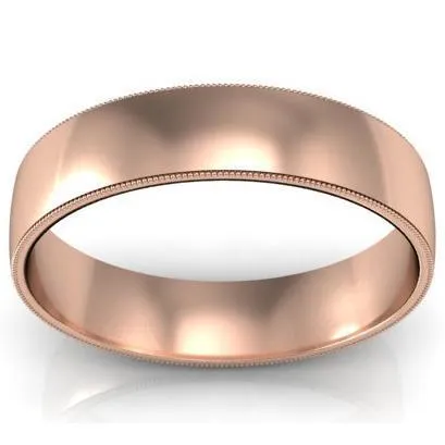 deBebians Rings Vintage Style Wedding Ring 5mm