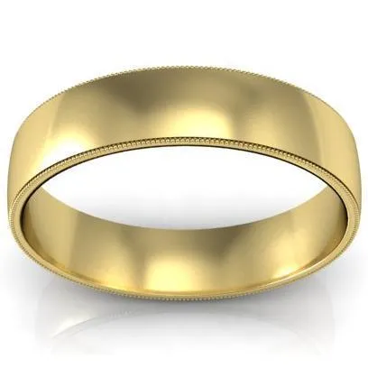 deBebians Rings Vintage Style Wedding Ring 5mm