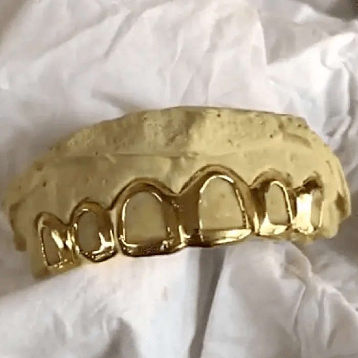 Gold Plated over 925 Silver All Open Face Custom Grillz Bling Cartel Admin Rings