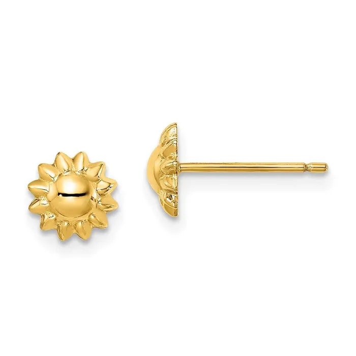 Madi K Kids 14k Sunflower Post Earrings Jewelry Earrings