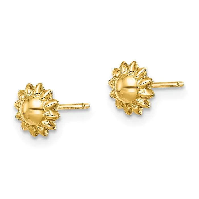 Madi K Kids 14k Sunflower Post Earrings Jewelry Earrings