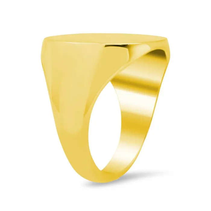 Mens Square Signet Ring Large deBebians Rings