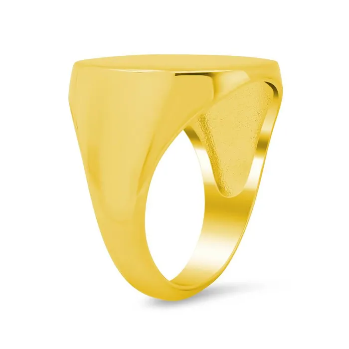 Mens Square Signet Ring Large deBebians Rings