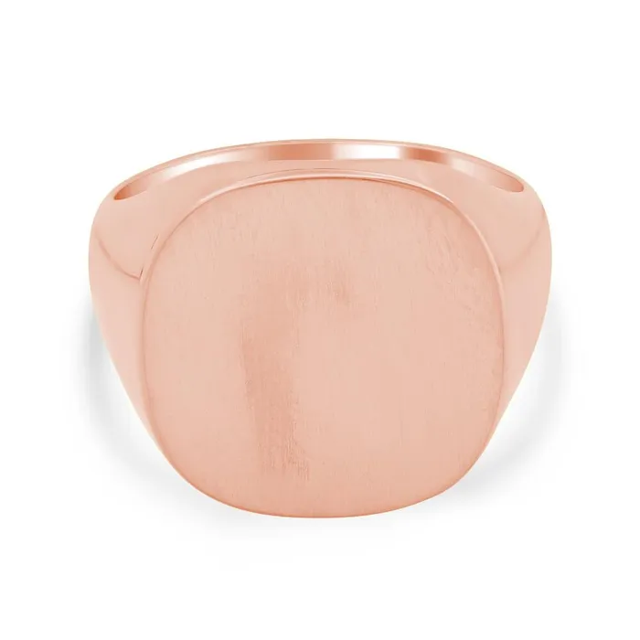 Mens Square Signet Ring Large deBebians Rings
