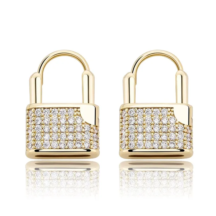 Premium Icey Lock Earrings VVS Jewelry Earrings