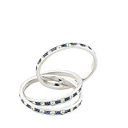 Rings Alamode 35109 HighPolished 925 Sterling Silver Ring with Top Grade Crystal in Montana