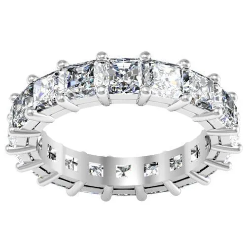 Rings deBebians 500 cttw Radiant Cut Shared Prong Diamond Eternity Band