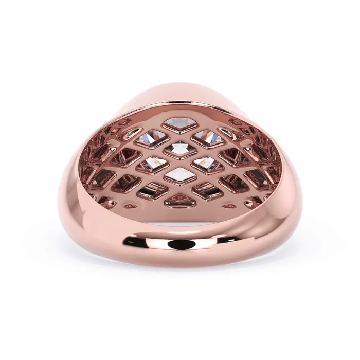 Rings deBebians Cigar Band Style Solitaire Engagement Ring