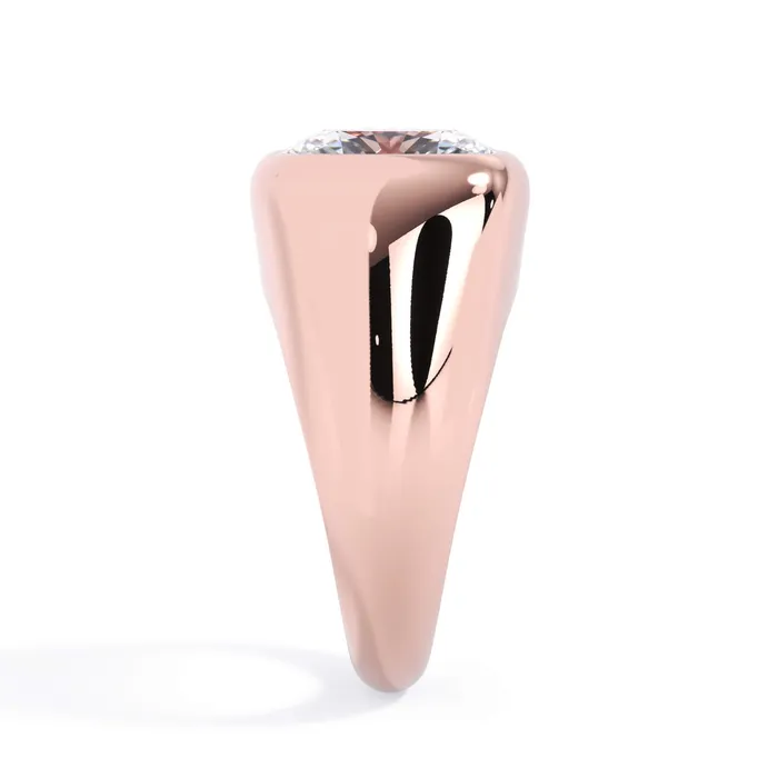 Rings deBebians Cigar Band Style Solitaire Engagement Ring