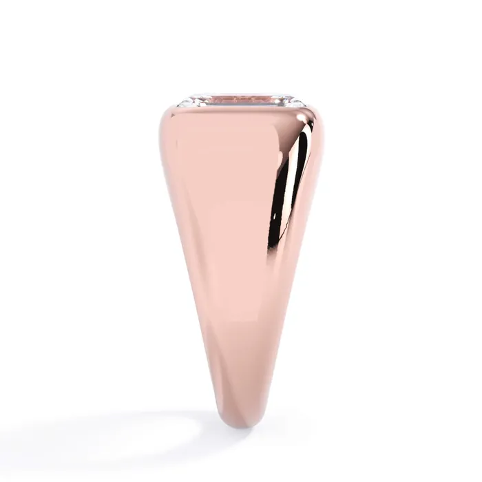 Rings deBebians Cigar Band Style Solitaire Engagement Ring