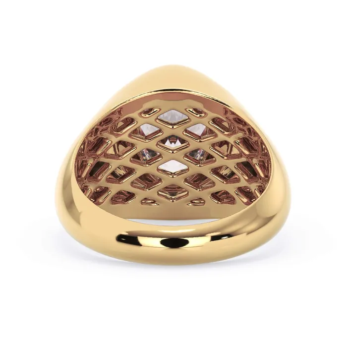 Rings deBebians Cigar Band Style Solitaire Engagement Ring