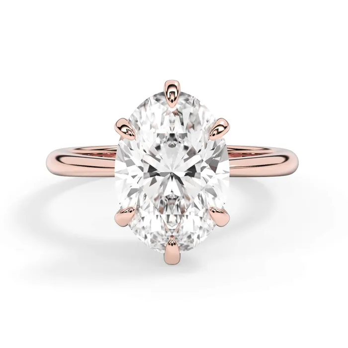 Rings deBebians Traditional 6 Prong Solitaire Engagement Ring Setting