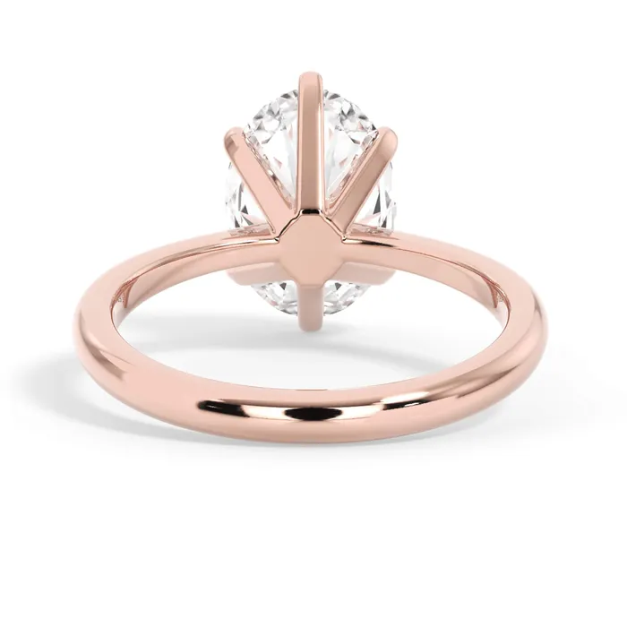 Rings deBebians Traditional 6 Prong Solitaire Engagement Ring Setting