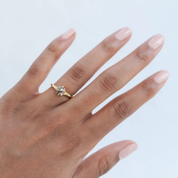 Rings Lauren Wolf Jewelry Roses Cognac Solitaire Ring