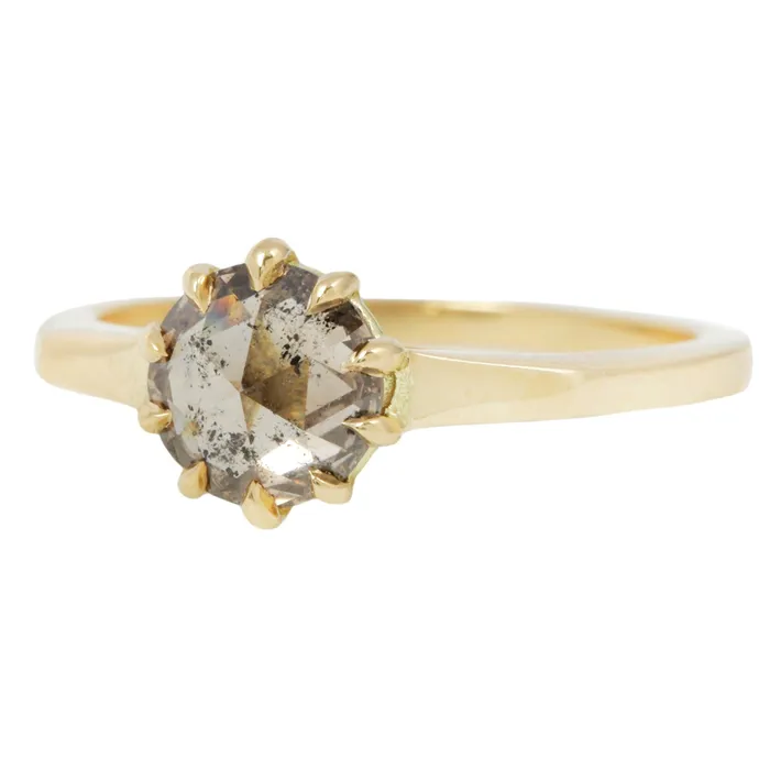 Rings Lauren Wolf Jewelry Roses Cognac Solitaire Ring