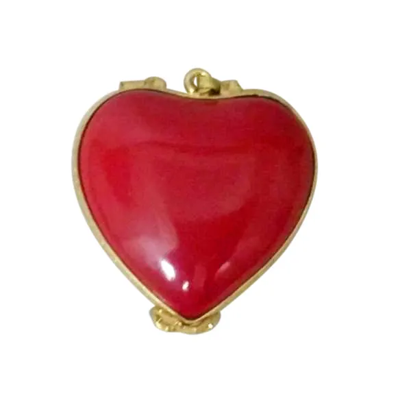 Rochard Limoges Rochard Red MY LOVE Heart with Pendant Limoges Box Necklaces