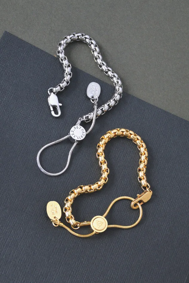 Air Anchor Bracelets Stainless Steel Adjustable Journey Chain Bracelet