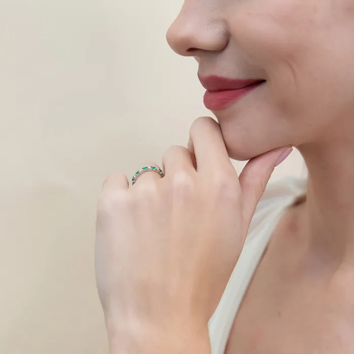 Art Deco Solitaire 21ct CZ Ring Set in Sterling Silver BERRICLE Rings