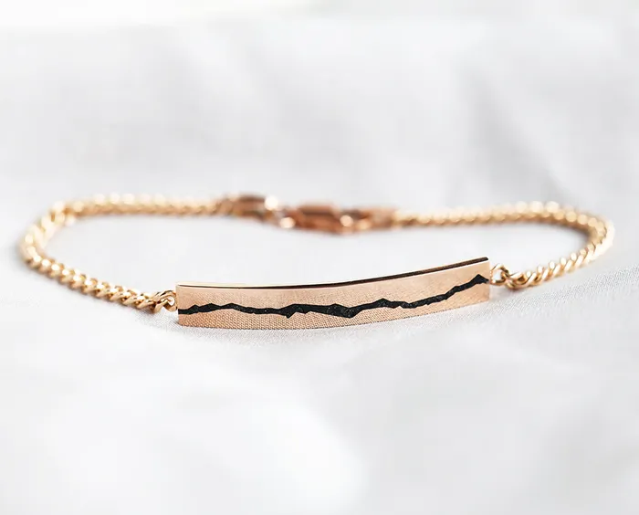 Capucinne Bracelets Black Spinel Inlay Bracelet