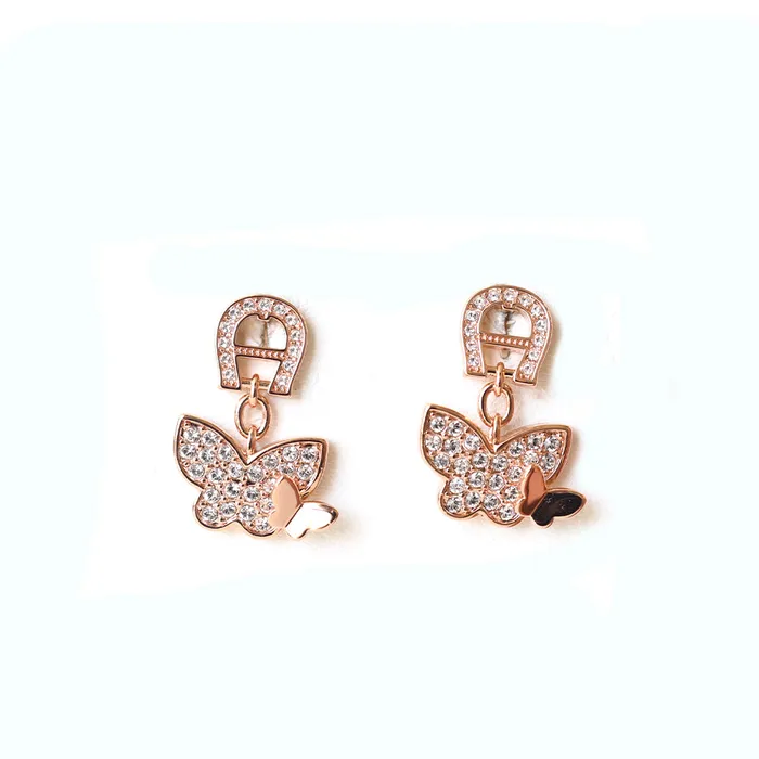 Earrings Aigner Aigner Earring Rose Gold Plated
