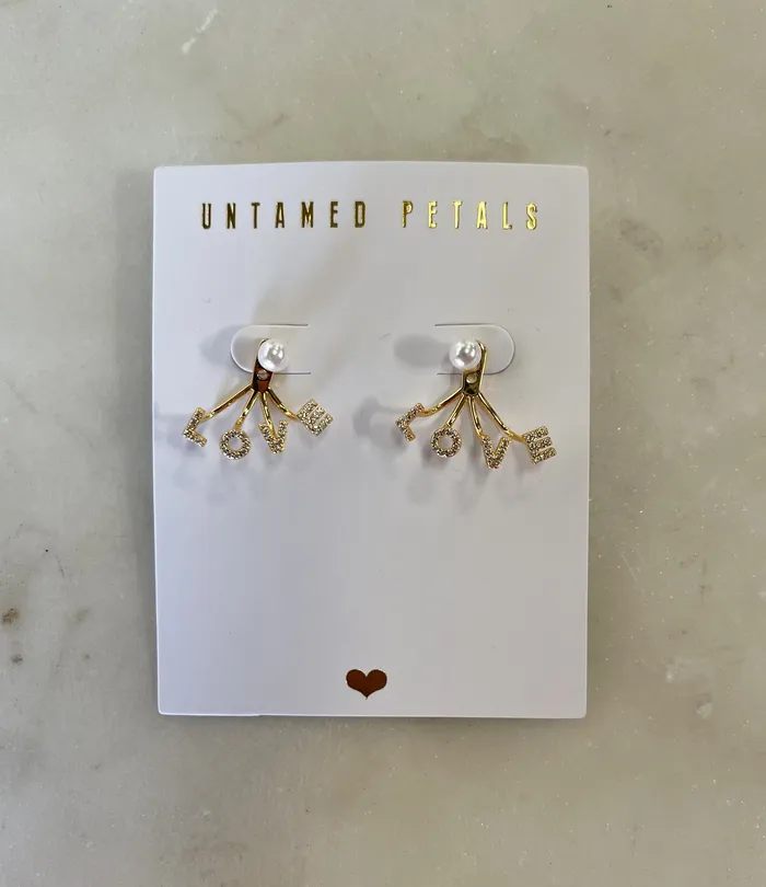Earrings Untamed Petals LOVE Earring Jacket