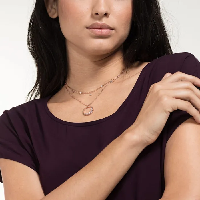 Necklaces Swarovski SwarovskiNorth NecklaceWhite RoseGold ToneOne Size Necklaces Swarovski SwarovskiNorth NecklaceWhite RoseGold ToneOne Size