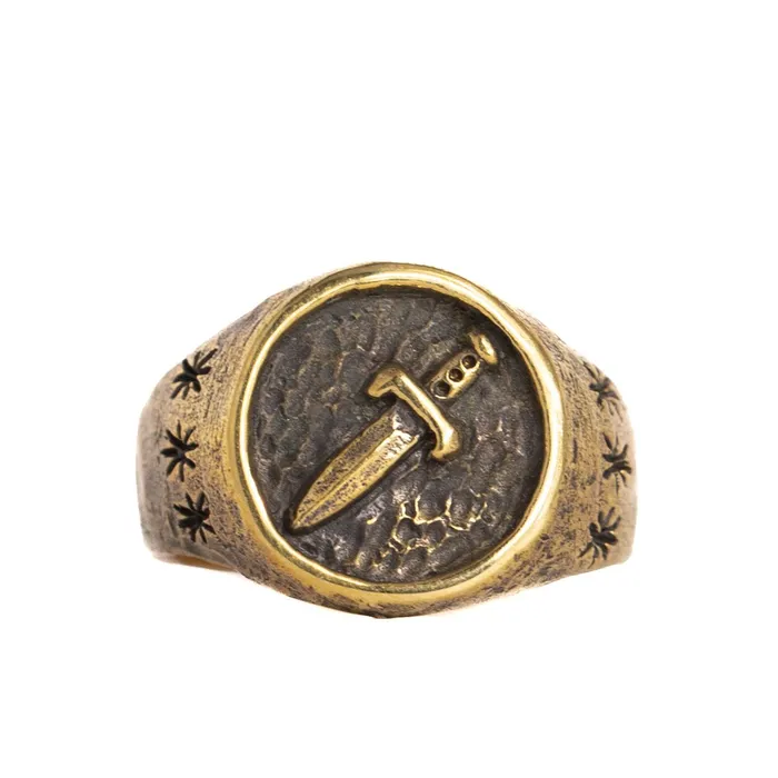 Jess Zabala Jewelry DAGGER RING BRASS Rings
