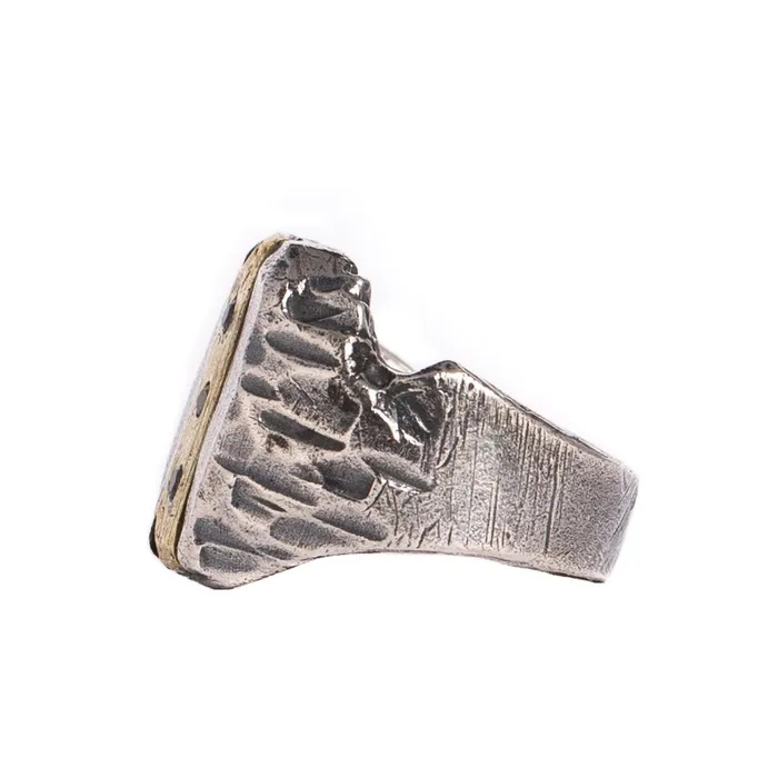 KODRAT RING 925 STERLING SILVER AND BRASS Jess Zabala Jewelry Rings