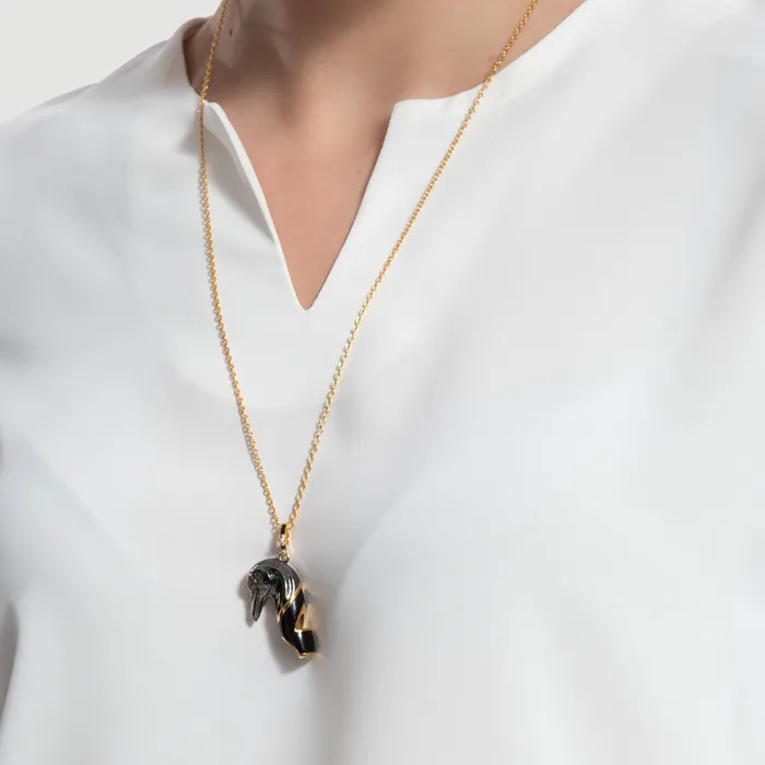 Naimah Necklaces Raven Whistle Necklace