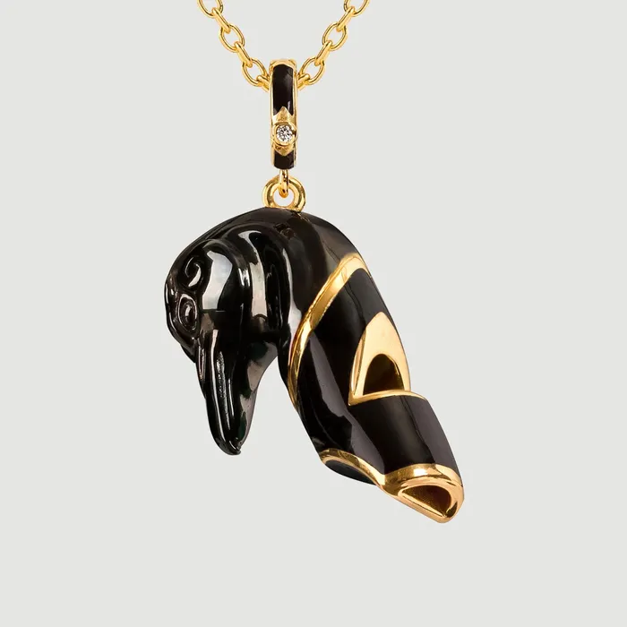 Naimah Necklaces Raven Whistle Necklace