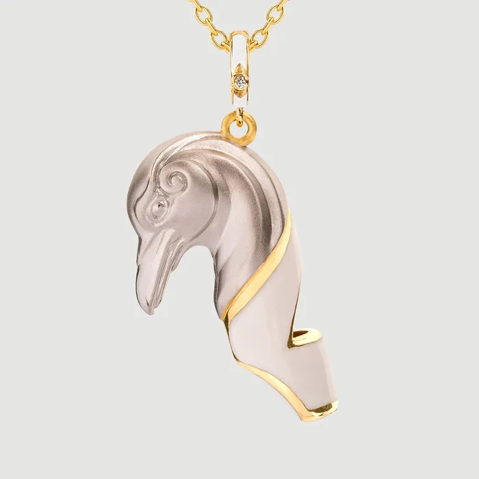 Naimah Necklaces Raven Whistle Necklace