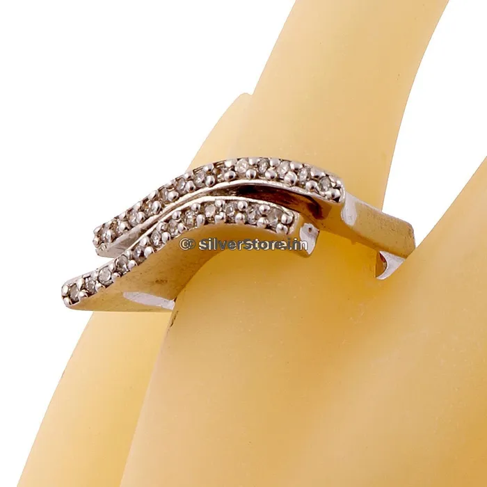 Rings silversrorein 925 Twin Sterling Silver Ring Rings silversrorein 925 Twin Sterling Silver Ring